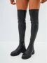 Cesare Gaspari Stijlvolle Suede Over-the-Knee Laarzen Black Dames - Thumbnail 5