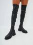 Cesare Gaspari Stijlvolle Suede Over-the-Knee Laarzen Black Dames - Thumbnail 9