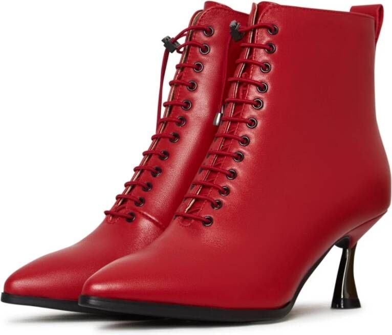 Cesare Gaspari Stiletto Classic Enkellaarzen Red Dames