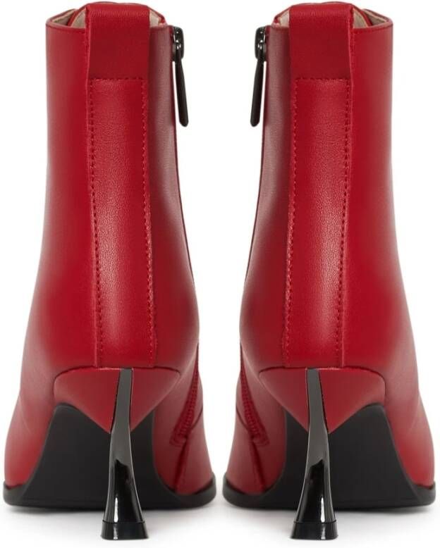 Cesare Gaspari Stiletto Classic Enkellaarzen Red Dames