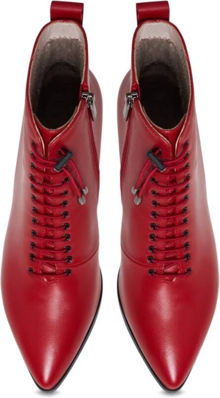 Cesare Gaspari Stiletto Classic Enkellaarzen Red Dames