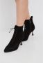 Cesare Gaspari Stiletto Classic Enkellaarzen Zwart Black Dames - Thumbnail 8