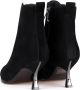 Cesare Gaspari Stiletto Classic Enkellaarzen Zwart Black Dames - Thumbnail 9