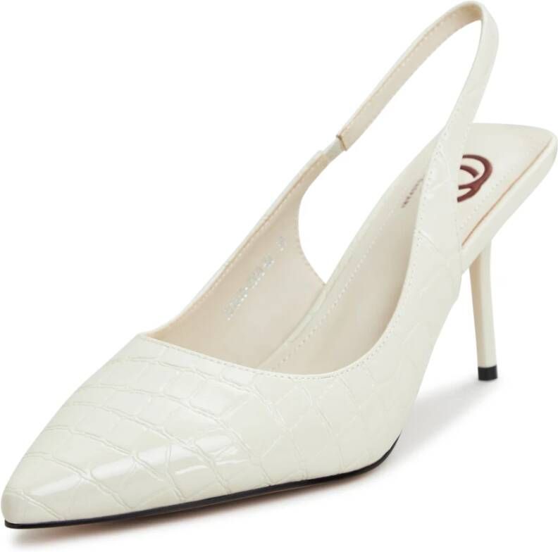 Cesare Gaspari Stiletto High Heeled Pumps White Dames