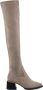 Cesare Gaspari Suede Chic Over-the-Knee Boots Beige Dames - Thumbnail 8