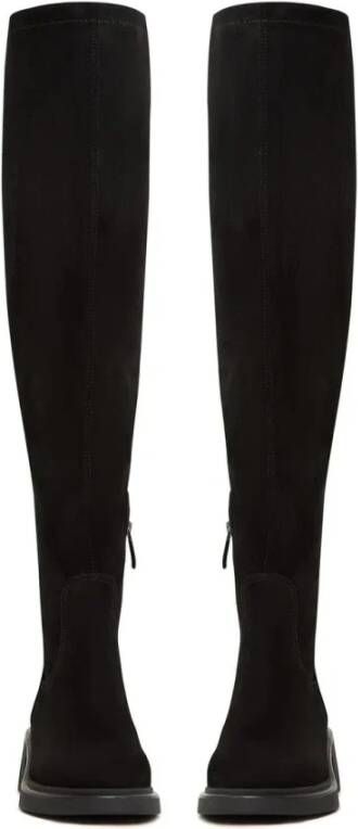 Cesare Gaspari Suede Chic Over-the-Knee Boots Black Dames