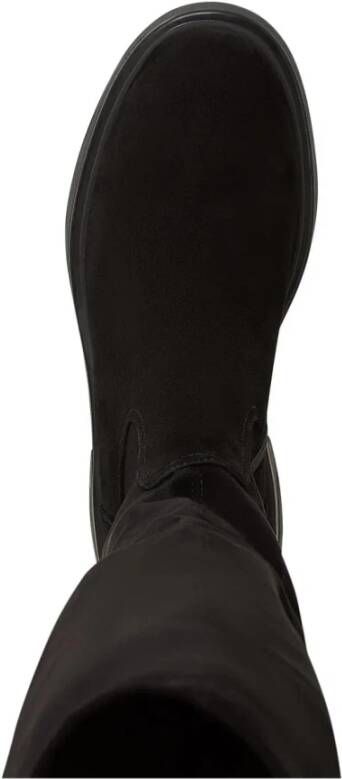 Cesare Gaspari Suede Chic Over-the-Knee Boots Black Dames