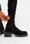 Cesare Gaspari Suede Chic Over-the-Knee Boots Black Dames - Thumbnail 10