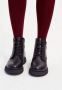 Cesare Gaspari Suede Flat Sole Ankle Boots Black Dames - Thumbnail 5