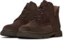 Cesare Gaspari Suede Flat Sole Ankle Boots Brown Dames - Thumbnail 2