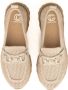 Cesare Gaspari Suede Laser Cut Loafers Beige Dames - Thumbnail 6