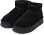 Cesare Gaspari Suede Platform Winterlaarzen Zwart Black Dames - Thumbnail 2