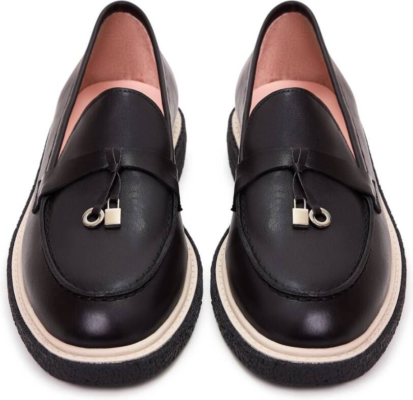 Cesare Gaspari Suede Slip-On Loafers Black Dames