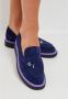 Cesare Gaspari Suede Slip-On Loafers Navy blue Dames - Thumbnail 5