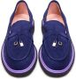 Cesare Gaspari Suede Slip-On Loafers Navy blue Dames - Thumbnail 6