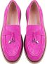 Cesare Gaspari Suede Slip-On Loafers Pink Dames - Thumbnail 5