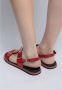 Cesare Gaspari Urban Chic Leren Sandalen Red Dames - Thumbnail 4