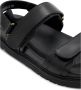 Cesare Gaspari Urban Leather Platform Sandals Black Dames - Thumbnail 4