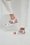 Cesare Gaspari Urban Leren Plateauhakken Sandalen White Dames - Thumbnail 7