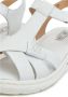 Cesare Gaspari Urban Leren Plateauhakken Sandalen White Dames - Thumbnail 9