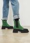 Cesare Gaspari Urban Platform Enkellaarzen Groen Green Dames - Thumbnail 11