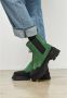 Cesare Gaspari Urban Platform Enkellaarzen Groen Green Dames - Thumbnail 6