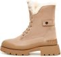 Cesare Gaspari Veterschoenen Enkellaarzen Beige Dames - Thumbnail 2