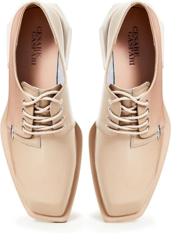 Cesare Gaspari Veterschoenen Loafers Beige Dames