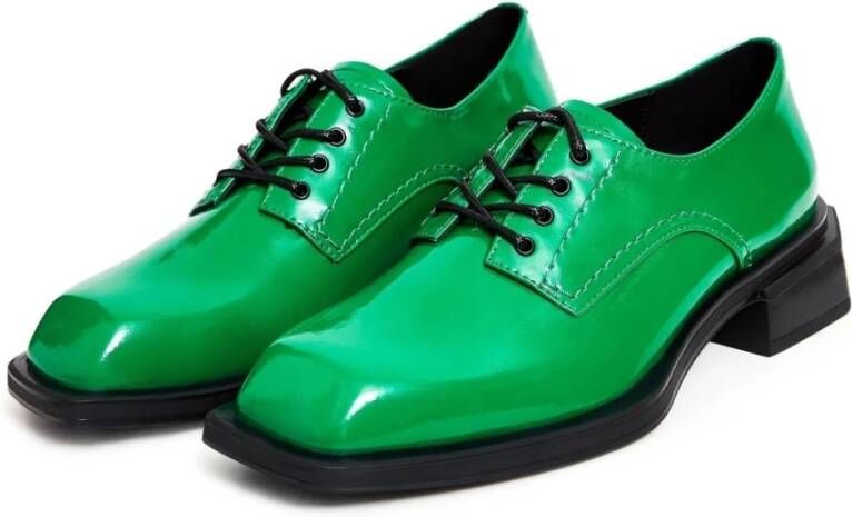 Cesare Gaspari Veterschoenen Loafers Groen Green Dames