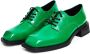 Cesare Gaspari Veterschoenen Loafers Groen Green Dames - Thumbnail 3