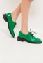 Cesare Gaspari Veterschoenen Loafers Groen Green Dames - Thumbnail 5