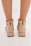 Cesare Gaspari Vierkante Hak Sandalen Sofia Beige Dames - Thumbnail 14