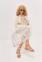 Cesare Gaspari Vierkante Hak Sandalen Sofia Beige Dames - Thumbnail 15