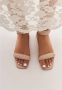 Cesare Gaspari Vierkante Hak Sandalen Sofia Beige Dames - Thumbnail 8