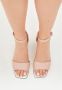 Cesare Gaspari Vierkante Hak Sandalen Stof Roze Pink Dames - Thumbnail 13