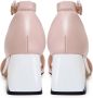 Cesare Gaspari Vierkante Hak Sandalen Stof Roze Pink Dames - Thumbnail 6