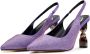 Cesare Gaspari Stiletto High Heeled Pumps Violet Purple Dames - Thumbnail 2