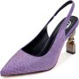 Cesare Gaspari Stiletto High Heeled Pumps Violet Purple Dames - Thumbnail 5