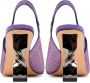 Cesare Gaspari Stiletto High Heeled Pumps Violet Purple Dames - Thumbnail 6