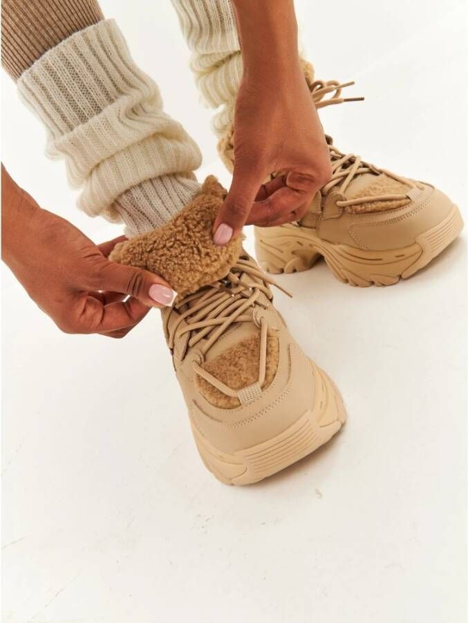 Cesare Gaspari Winter sneakers Beige Dames