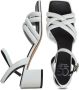 Cesare Gaspari Witte Block Heeled Sandalen Anaia White Dames - Thumbnail 4