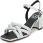 Cesare Gaspari Witte Block Heeled Sandalen Anaia White Dames - Thumbnail 6