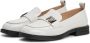 Cesare Gaspari Witte Blokhak Loafers White Dames - Thumbnail 3