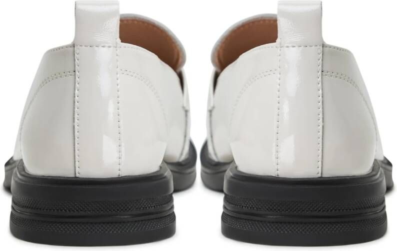 Cesare Gaspari Witte Blokhak Loafers White Dames