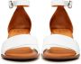 Cesare Gaspari Witte Blokhak Sandalen White Dames - Thumbnail 4