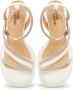 Cesare Gaspari Witte blokhak sandalen White Dames - Thumbnail 4