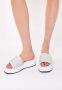 Cesare Gaspari Witte Jewel Platform Mule White Dames - Thumbnail 6