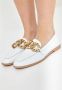 Cesare Gaspari Witte Leren Loafers met Chunky Zool White Dames - Thumbnail 5