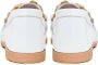 Cesare Gaspari Witte Leren Loafers met Chunky Zool White Dames - Thumbnail 8