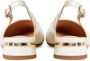 Cesare Gaspari Witte Slingback Ballerina's White Dames - Thumbnail 3